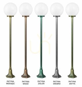 Venkovní stojací lampa SU-MA černá patina 153 cm E27 K 5002/1/KP 250 small 3