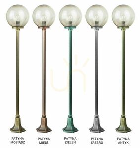 Venkovní stojací lampa SU-MA černá patina 153 cm E27 K 5002/1/KP 250 small 4