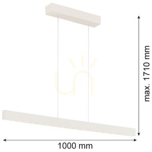 Závěsné svítidlo ARGON BALANCE krémově bílé LED 3000K 8302 small 3