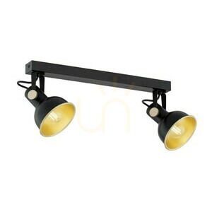 Plafon ARGON Lenora černý/zlatý 2x E14 7142 small 4