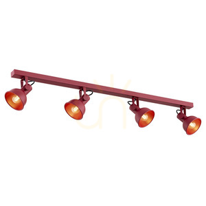 Plafon ARGON LENORA červený 4x E14 1818 small 0