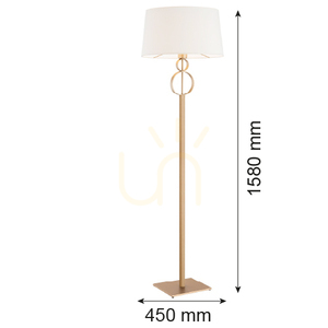Stojací lampa ARGON PERSEO krémová zlatá E27 8374 small 2