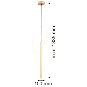 Závěsné svítidlo ARGON RIO zlato LED 1x4W 8327 small 8