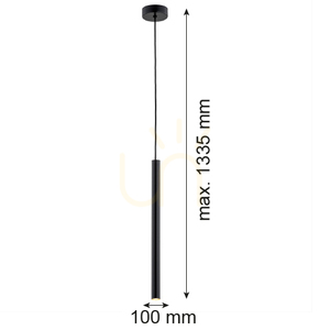 Závěsné svítidlo ARGON RIO černé LED 3000K 8329 small 3