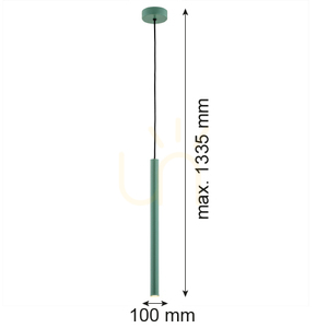 Závěsné svítidlo ARGON RIO zelené LED 3000K 1×4W 8333 small 4