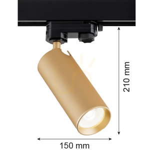 Dráhové světlo ARGON TORELLO Gold GU10 1x5W nastavitelné SKU 8336 small 2