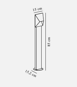 Pontio Garden Light stojící zahradní lampa 84cm pozinkovaná Nordlux small 2
