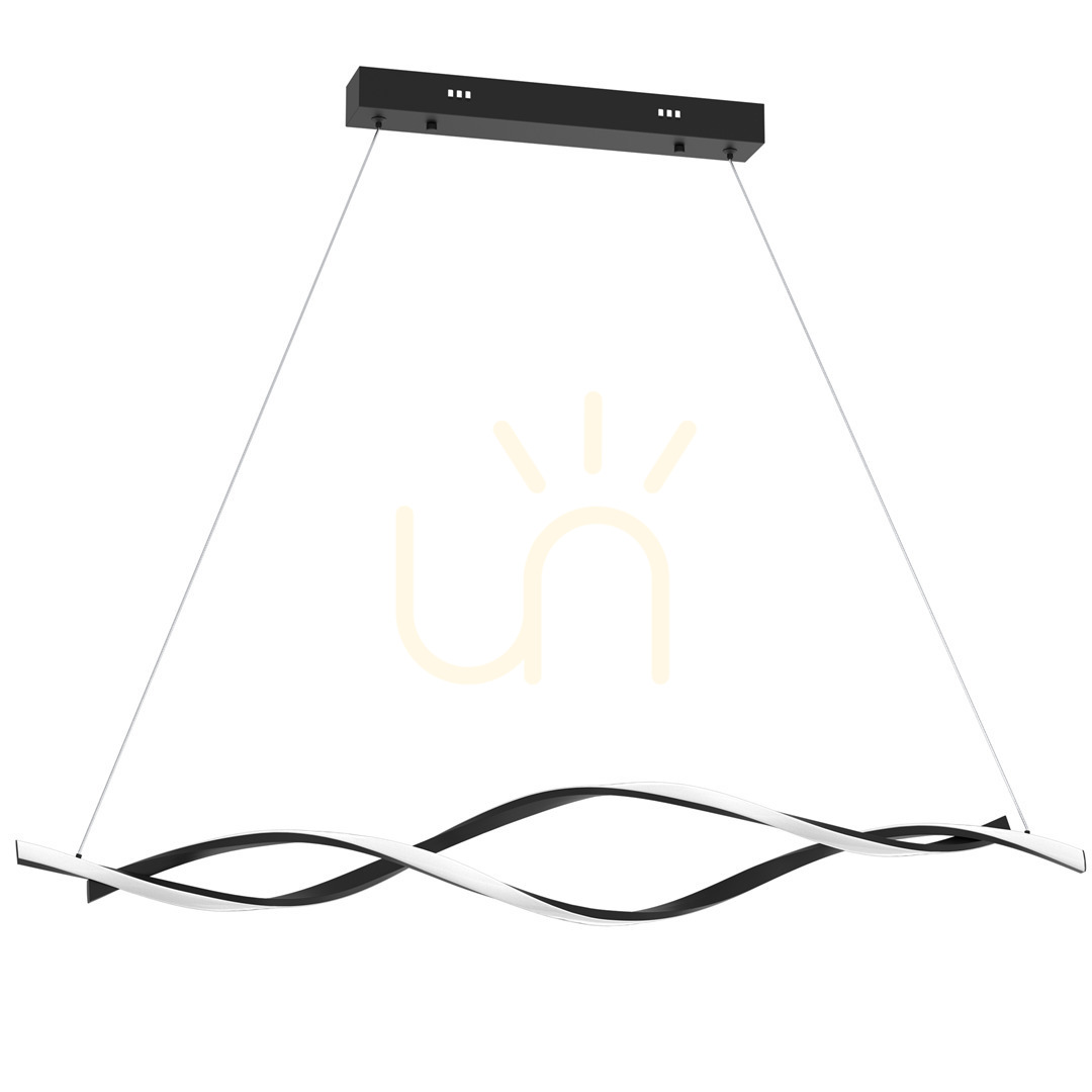 Grant Black 44 W Led závěsné svítidlo.