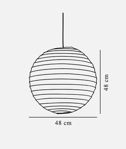 Závěsná lampa Rice Paper 48 cm od společnosti Nordlux small 2
