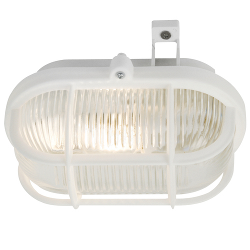 Kontrola Venkovní nástěnná lampa/lampa Nordlux s oválným skotem v bílé barvě