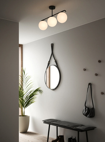 Kontrola Grant 3 Černá stropní lampa Nordlux