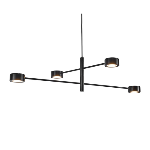 Kontrola Závěsná lampa Clyde 4 černá Nordlux