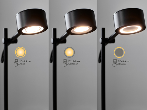 Kontrola Stolní lampa Clyde Black Nordlux