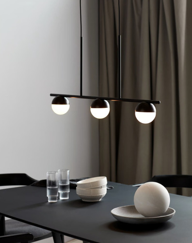 Kontrola Contina 3 závěsná lampa černá Nordlux