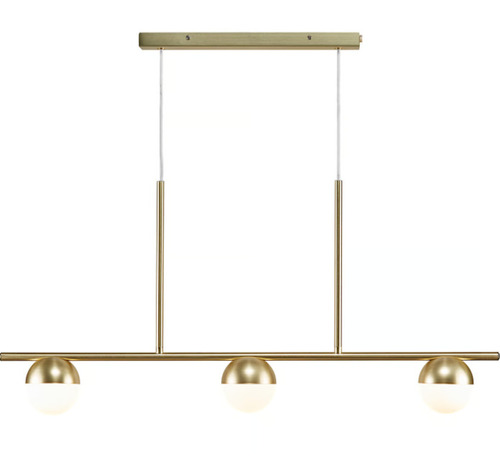 Kontrola Závěsné svítidlo nad stůl Contina 3 Brass Nordlux