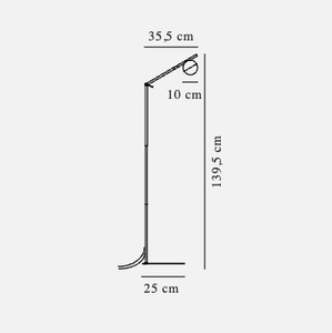 Stojací lampa Contina Black Nordlux small 3