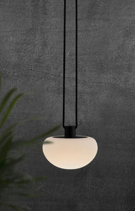 Houba Černá/bílá zahradní závěsná lampa Nordlux small 1
