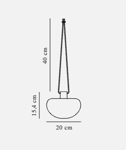 Houba Černá/bílá zahradní závěsná lampa Nordlux small 5
