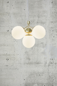 Ivona 4-světelná mosazná závěsná lampa od společnosti Nordlux small 0