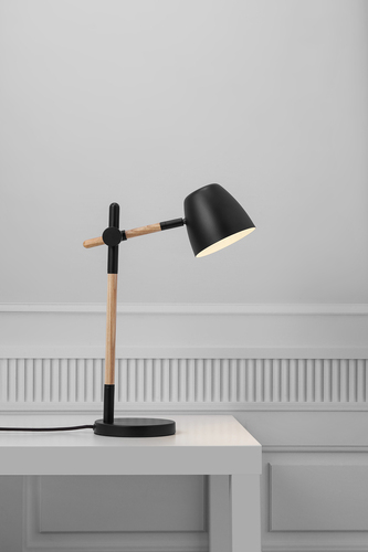 Kontrola Stolní lampa Theo Black Nordlux