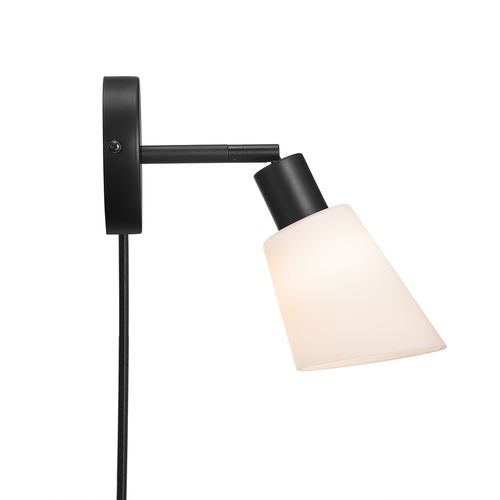 Kontrola Nástěnné svítidlo Molli Black/Opal Nordlux