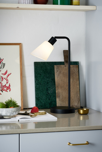 Kontrola Stolní lampa Molli Black/Opal od společnosti Nordlux