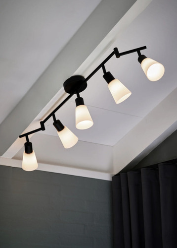 Kontrola Stropní svítidlo Cole 5-Rail Black/Opal od společnosti Nordlux