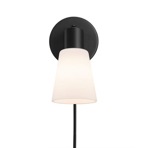 Kontrola Nástěnné svítidlo Cole Black/Opal Nordlux