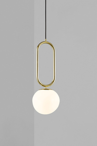 Shapes 27 Mosazná závěsná lampa od společnosti Nordlux small 0