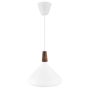 Závěsné svítidlo Nordlux DFTP Nori 27 bílé, ø27 cm, E27, ořechové dřevo small 1