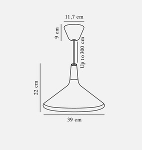 Závěsná lampa Nori 39 černá Nordlux small 3
