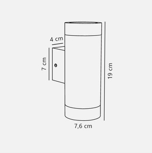 Venkovní nástěnné svítidlo Tin Maxi černé IP54 Nordlux small 2