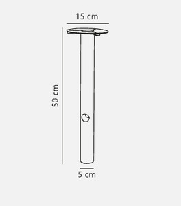 Základna pro zahradní sloupky Base Galv Nordlux small 3