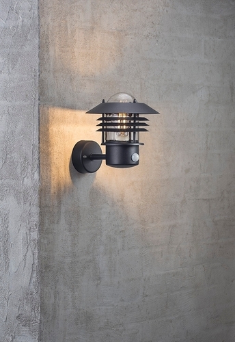 Kontrola Nástěnné svítidlo Vejers Sensor Black Nordlux