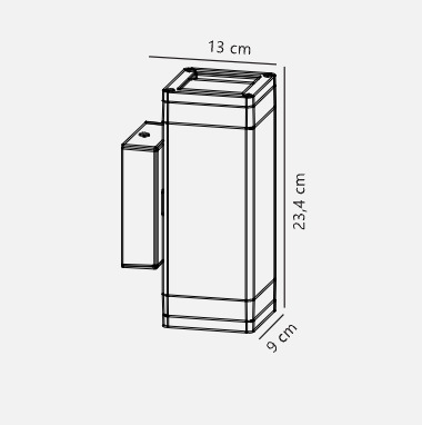 Zobrazit Venkovní nástěnná lampa Elm černá Nordlux Venkovní nástěnná lampa Elm černá Nordlux