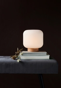 Stolní lampa Milford Ash/Opalwhite od společnosti Nordlux small 0