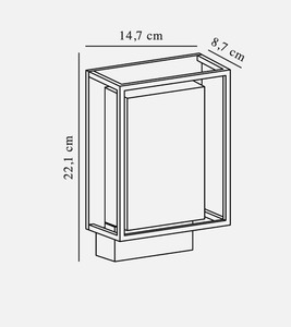 Venkovní LED nástěnné svítidlo Nordlux Nestor 49041003, černé, 8 W, 2700 K small 4