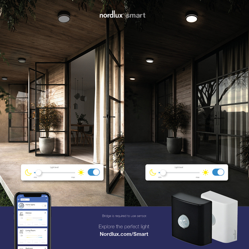 Kontrola Smart Sensor Black Nordlux