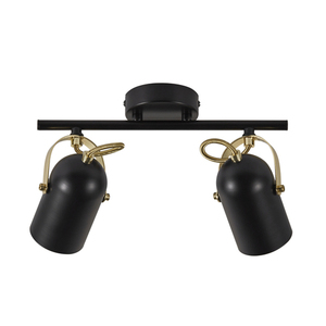 Lotus 2-Spot Black Nordlux small 1