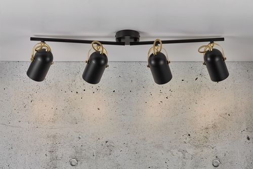 Kontrola Lotus 4-spot Black Nordlux