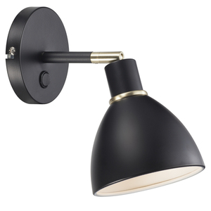 Nástěnné svítidlo Nordlux Ray černé kovové E14 25 W 63191003 small 2