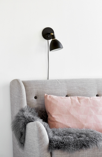 Kontrola Nástěnné svítidlo Nordlux Ray černé kovové E14 25 W 63191003