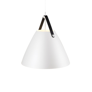 Závěsné svítidlo STRAP 48 Nordlux DFTP bílé Ø48 cm E27 kov a kůže small 4