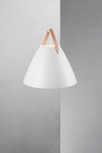 Závěsné svítidlo STRAP 48 Nordlux DFTP bílé Ø48 cm E27 kov a kůže small 0