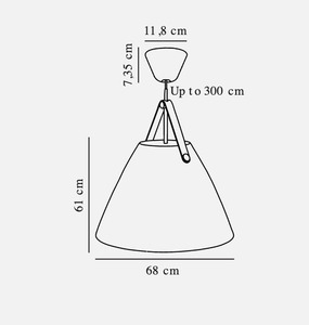 Závěsná lampa Strap 68 Black Nordlux small 4
