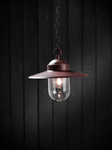 Kontrola Lucemburská hnědá závěsná lampa Nordlux