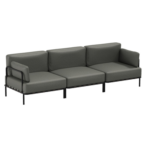 Kontrola Zahradní pohovka SLAVE 3 SIT SIT Outdoor tmavě šedá nerezová ocel 234 cm