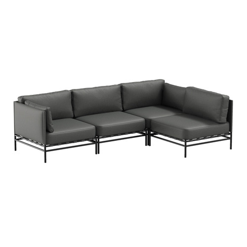 Kontrola Zahradní pohovka DANDY 3 SIT SIT Outdoor tmavě šedá 234 cm