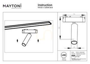 FOCUS LED reflektor na přípojnici TR103-1-12W4K-M-B Maytoni small 8