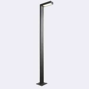 Venkovní sloupkové svítidlo NORLYS Asker Pole Pro černé 8,4W 1364BL small 1